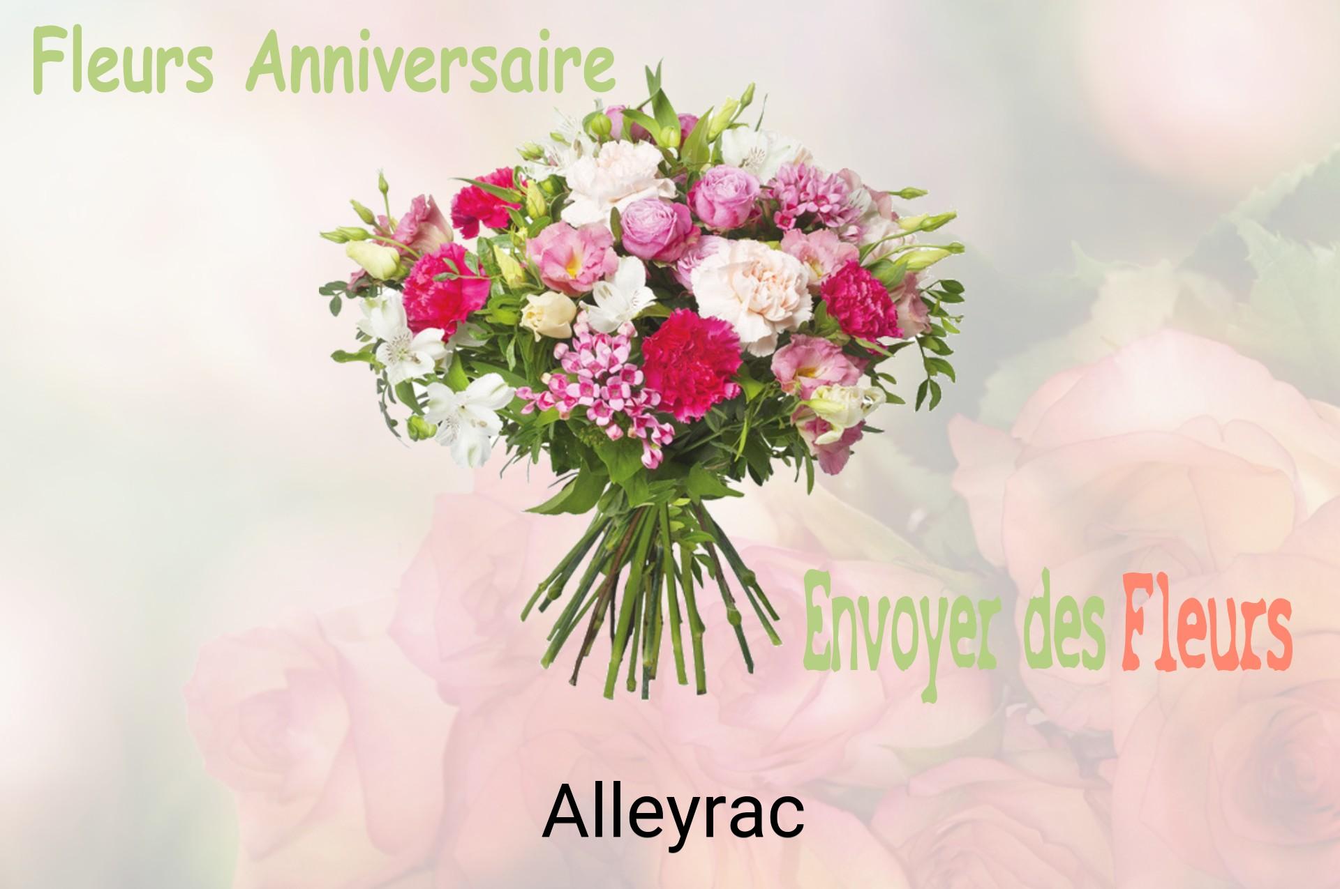 Bouquet de fleurs d’anniversaire livré à Alleyrac