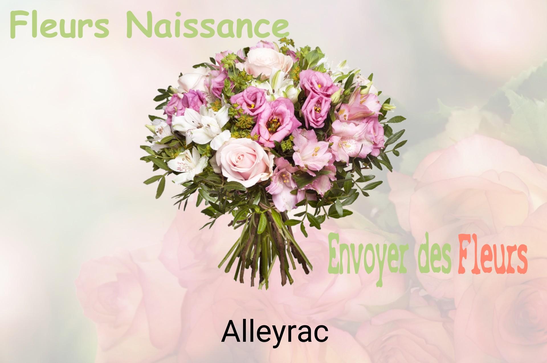 Bouquet de fleurs de naissance livré à Alleyrac